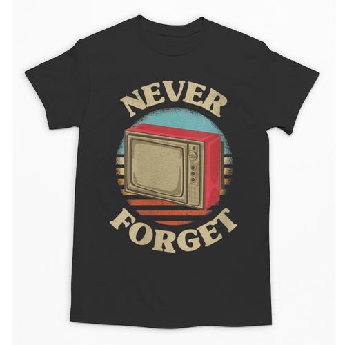 Retro TV Never Forget Nostalgia Vintage Unisex T-Shirt - Figerry