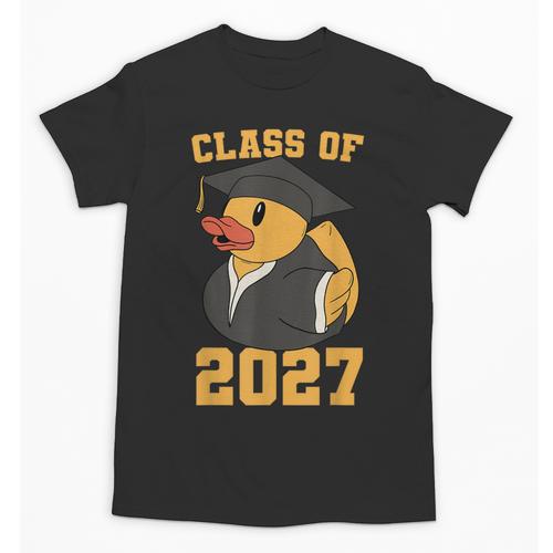 Rubber Duck Class Of 2027 Senior 2027 Graduation Year Senior Unisex T-Shirt - Best Gift Smart