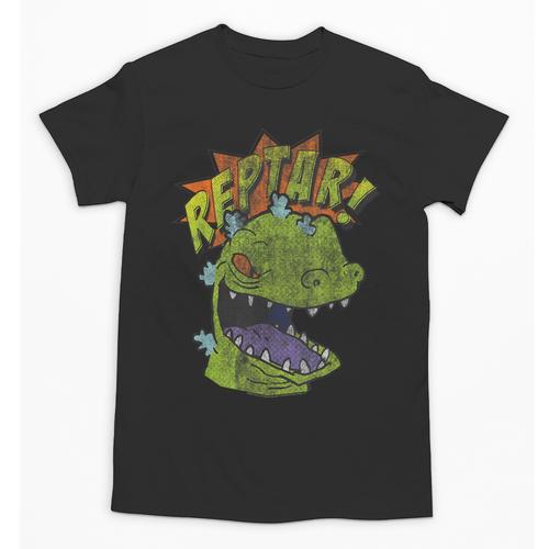 Rugrats Reptar Distressed Comic Book Style Cartoon Unisex T-Shirt - Bookorys
