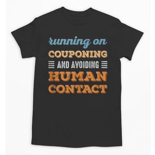 Running On Couponing Social Introvert Humor Vintage Unisex T-Shirt - Raresse