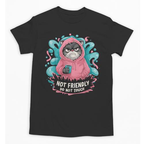 Sarcastic Loner Introvert Clothing Not Friendly Do Not Touch Small Unisex T-Shirt - Raresse