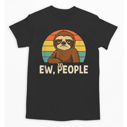 Sarcastic Sloth Introvert Anti Social Unisex T-Shirt - Raresse