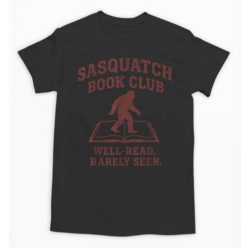 Sasquatch Book Club Bigfoot Reading Cryptid Vintage Unisex T-Shirt - Bookorys UK