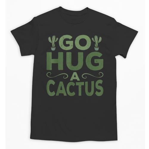 Sassy Saying Go Hug Cactus Introverts Sassy Quote No Hugs Unisex T-Shirt - Raresse