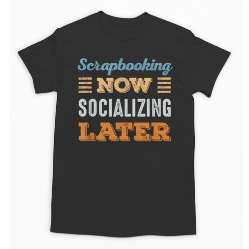 Scrapbooking Now Minimal Socializing Introvert Vintage Unisex T-Shirt - Raresse