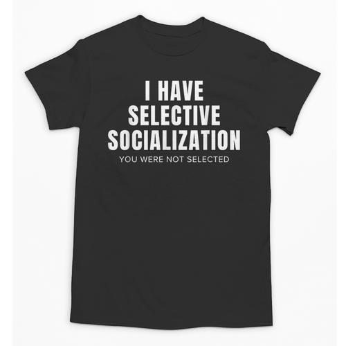 Selective Socialization For Introverts And Shy People Unisex T-Shirt - Raresse