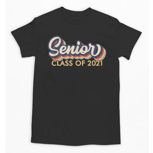 Senior 2021 Grad Shirt Retro 2021 Graduation Unisex T-Shirt - Best Gift Smart