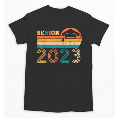 Senior 2023 Retro Class Of 2023 Seniors Graduation 23 Unisex T-Shirt - Best Gift Smart