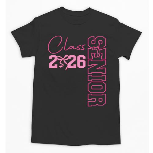 Senior 2026 Class Of 2026 Coquette Bow Graduation 2026 Unisex T-Shirt - Best Gift Smart