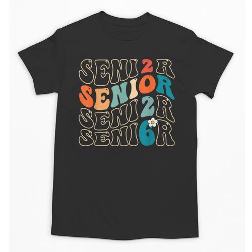 Senior 2026 Class Of 2026 Retro Groovy Graduation Grad Women Unisex T-Shirt - Best Gift Smart