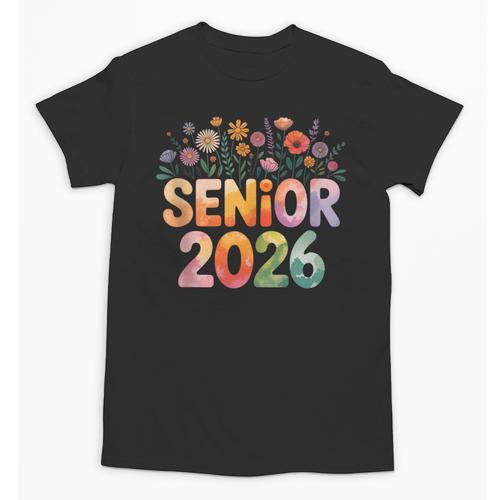 Senior 2026 Groovy Retro Grad Class Of 2026 Graduation Kids Unisex T-Shirt - Best Gift Smart