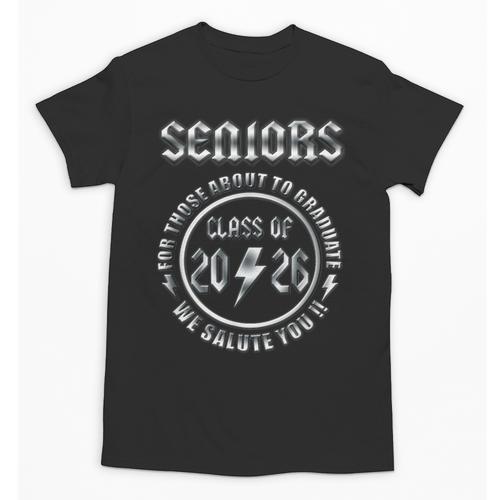 Senior 2026 Iconic Classic Rock Graduation Retro Unisex T-Shirt - Best Gift Smart
