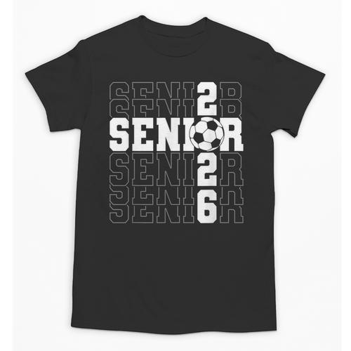 Senior 2026 Soccer Player Class Of 2026 Senior Graduation Unisex T-Shirt - Best Gift Smart