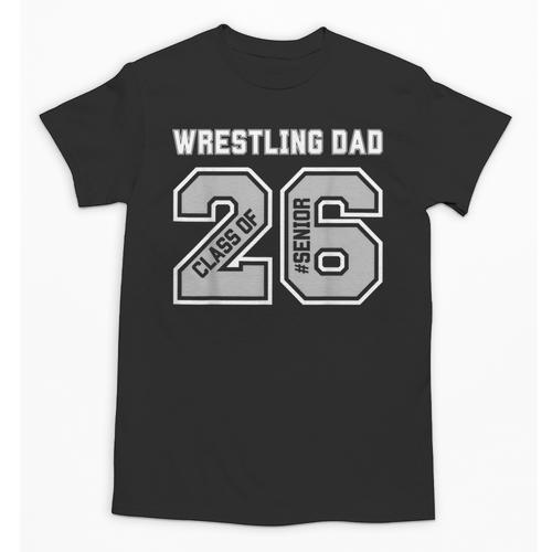 Senior 2026 Wrestling Dad Proud Senior 2026 Dad Graduation Unisex T-Shirt - Best Gift Smart