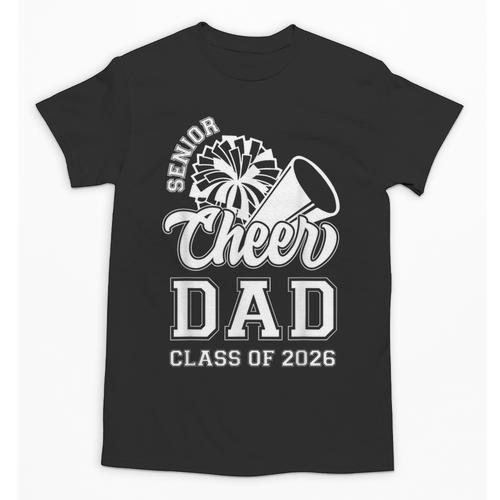Senior Cheerleader Dad Cheer Class Of 2026 Graduation Men Unisex T-Shirt - Best Gift Smart
