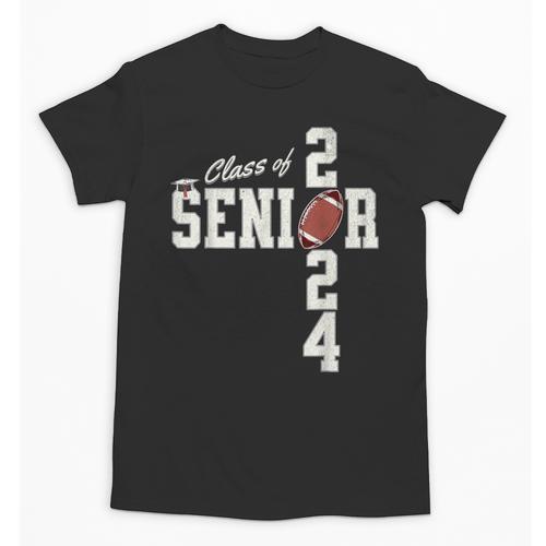 Senior Class Of 2024 Football Graduation Party Favors 2024 Unisex T-Shirt - Best Gift Smart