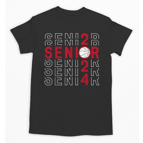 Senior Class Of 2024 Graduation 2024 Maroon Basketball Unisex T-Shirt - Best Gift Smart