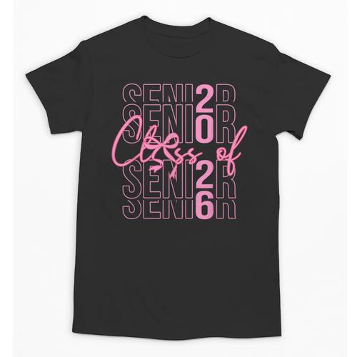 Senior Class Of 2026 Coquette Bow Graduation 2026 Girl Women Unisex T-Shirt - Best Gift Smart
