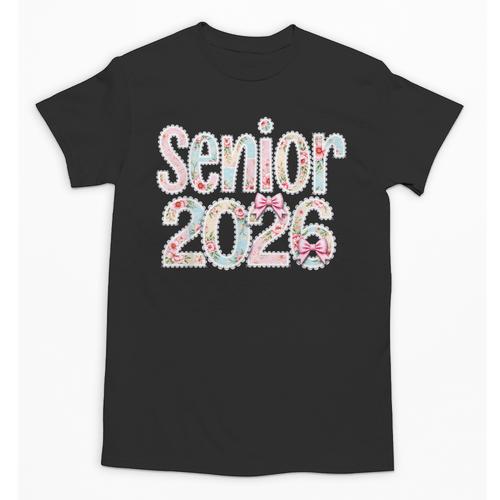 Senior Class Of 2026 Graduation 2026 Coquette Pink Bow Cute Unisex T-Shirt - Best Gift Smart