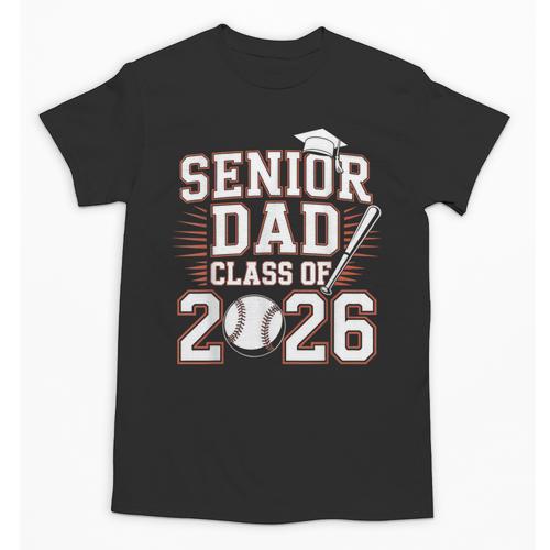 Senior Dad Class Of 2026 Graduate Baseball 2026 Graduation Unisex T-Shirt - Best Gift Smart