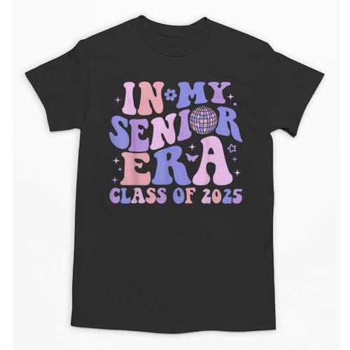 In My Senior Era Class Of 2025 Groovy Senior 2025 Graduation Unisex T-Shirt - Best Gift Smart