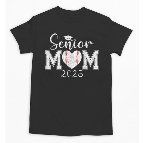 Senior Mom Baseball 2025 Class Of 2025 Graduation Unisex T-Shirt - Best Gift Smart