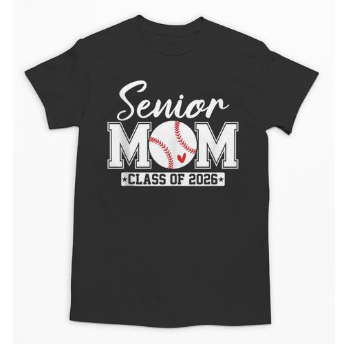 Senior Mom Class Of 2026 Baseball Mom Graduation Unisex T-Shirt - Best Gift Smart