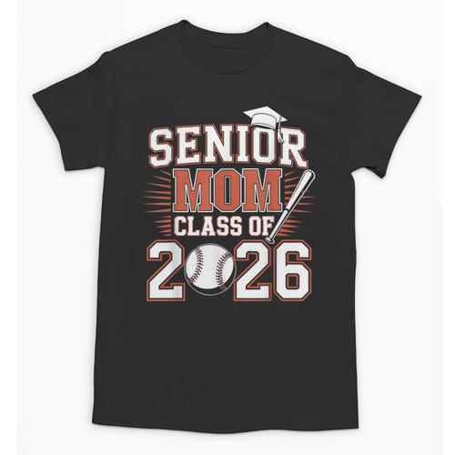 Senior Mom Class Of 2026 Graduate Baseball 2026 Graduation Unisex T-Shirt - Best Gift Smart