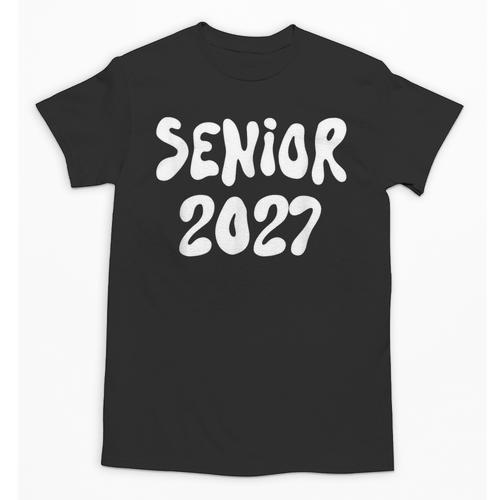 Senior Retro Class Of 2027 Graduation High School College Unisex T-Shirt - Best Gift Smart