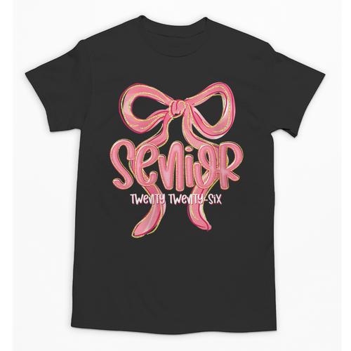 Senior Twenty Twenty-Six Coquette Graduation Class Of 2026 Unisex T-Shirt - Best Gift Smart