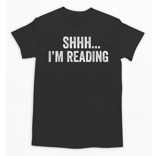 Shhh I'm Reading Book Lover Bookish Read Lover Outfit Unisex T-Shirt - Bookorys DE