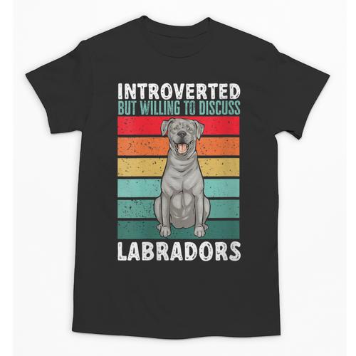 Silver Labrador Retriever Introvert Silver Lab Unisex T-Shirt - Raresse