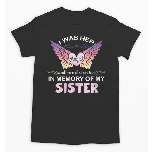 Sister Angel In My Memory Cute Family Remembrance Match Unisex T-Shirt - Easessy