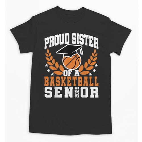 Sister Class Of 2025 Senior Basketball Graduation Family Unisex T-Shirt - Best Gift Smart