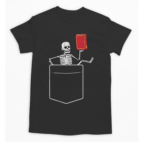 Skeleton Books Read Book Reading Librarian Across America Unisex T-Shirt - Bookorys
