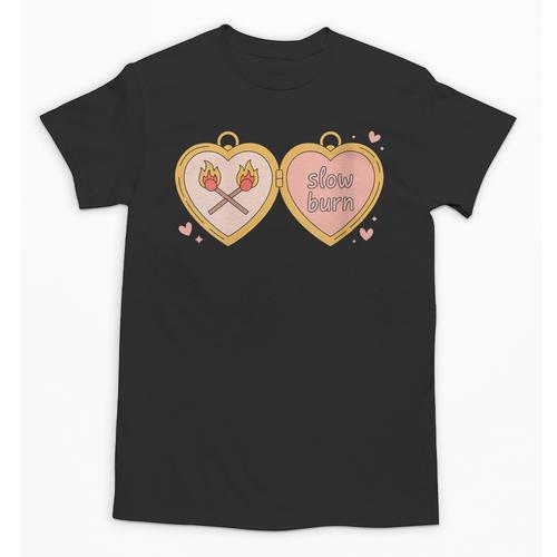 Slow Burn Romance Book Lover Tee Unisex T-Shirt - Bookorys UK