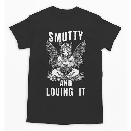 Smutty And Loving It Dark Fantasy Spicy Book Lover Unisex T-Shirt - Bookorys UK