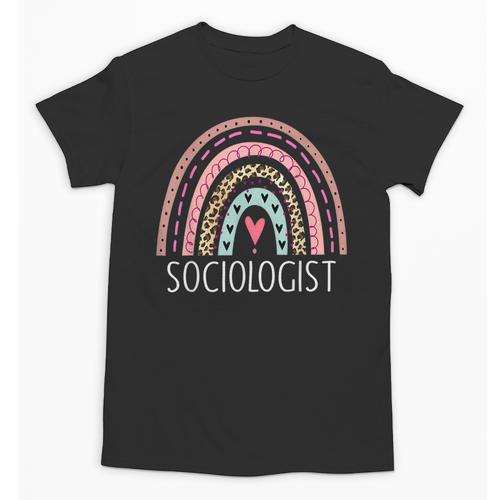 Sociologist Sociology Teacher Graduation Rainbow Unisex T-Shirt - Best Gift Smart