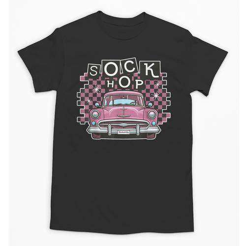 Sock Hop 50s Classic Car Nostalgia 1950s Greaser Unisex T-Shirt - Figerry