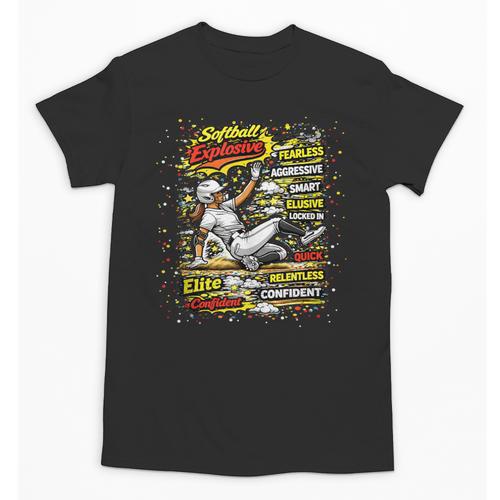 Softball Slider Pop Comic Book Art Best Traits Fast Elite Unisex T-Shirt - Bookorys