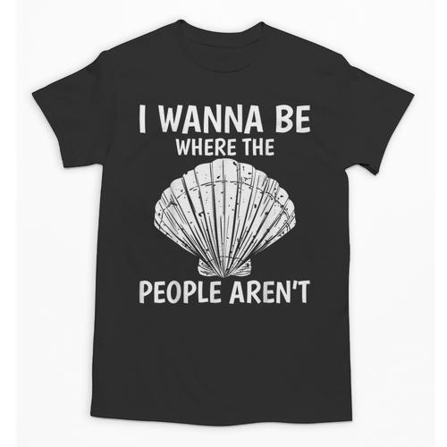 Solitude Introverts I Wanna Be Where The People Aren't Unisex T-Shirt - Raresse