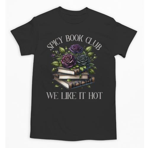Spicy Book Club Dark Romance Lover Spicy Bookish Merch Goth Unisex T-Shirt - Bookorys