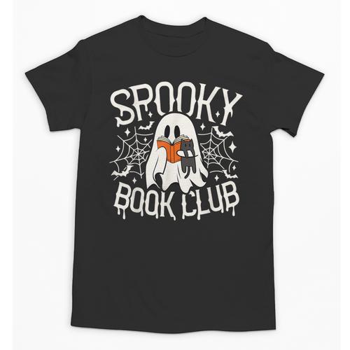 Spooky Book Club Cute Ghost Reading Book Halloween Costume Unisex T-Shirt - Bookorys