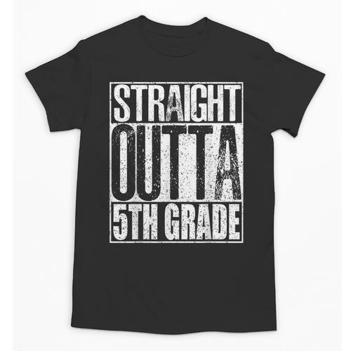 Straight Outta 5th Grade Shirt Graduation 2017 Unisex T-Shirt - Best Gift Smart