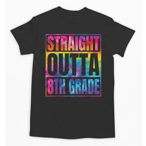Straight Outta 8th Grade Great Graduation Eighth Grade Unisex T-Shirt - Best Gift Smart