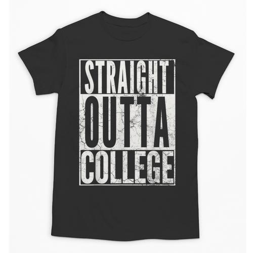 STRAIGHT OUTTA COLLEGE Graduation 2019 T Shirt Her Him Women Unisex T-Shirt - Best Gift Smart