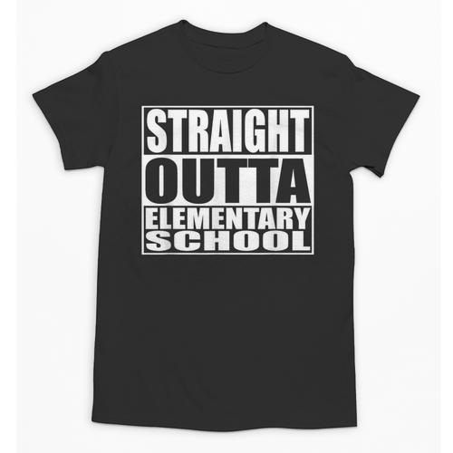 Straight Outta Elementary School Graduation Unisex T-Shirt - Best Gift Smart