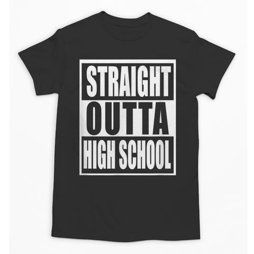 Straight Outta High School Graduation Apparel For Seniors Unisex T-Shirt - Best Gift Smart