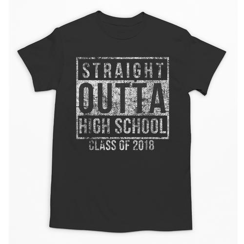Straight Outta High School Graduation Boys Unisex T-Shirt - Best Gift Smart