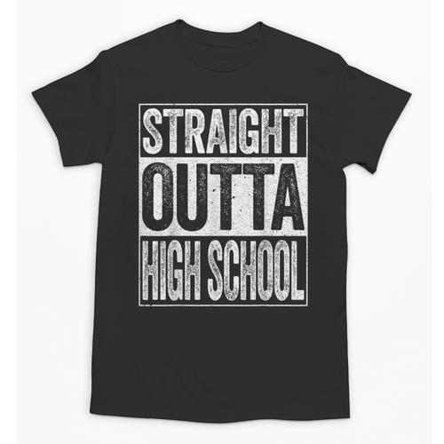 Straight Outta High School Shirt Boy Girl Graduation Unisex T-Shirt - Best Gift Smart